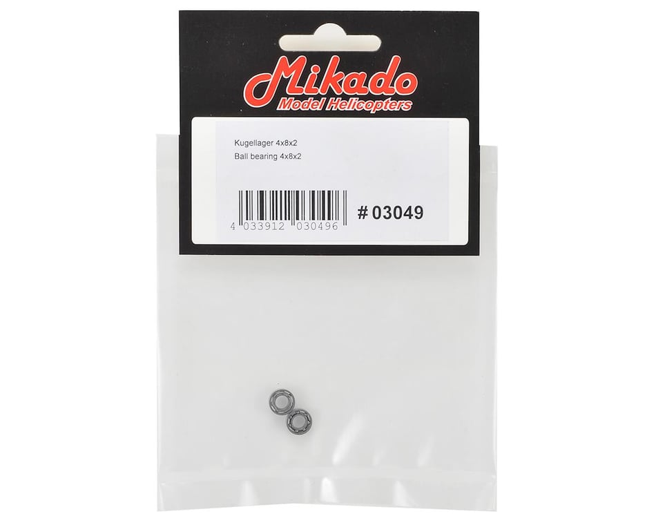 Mikado 4x8x2mm Ball Bearing [MIK3049] - HobbyTown