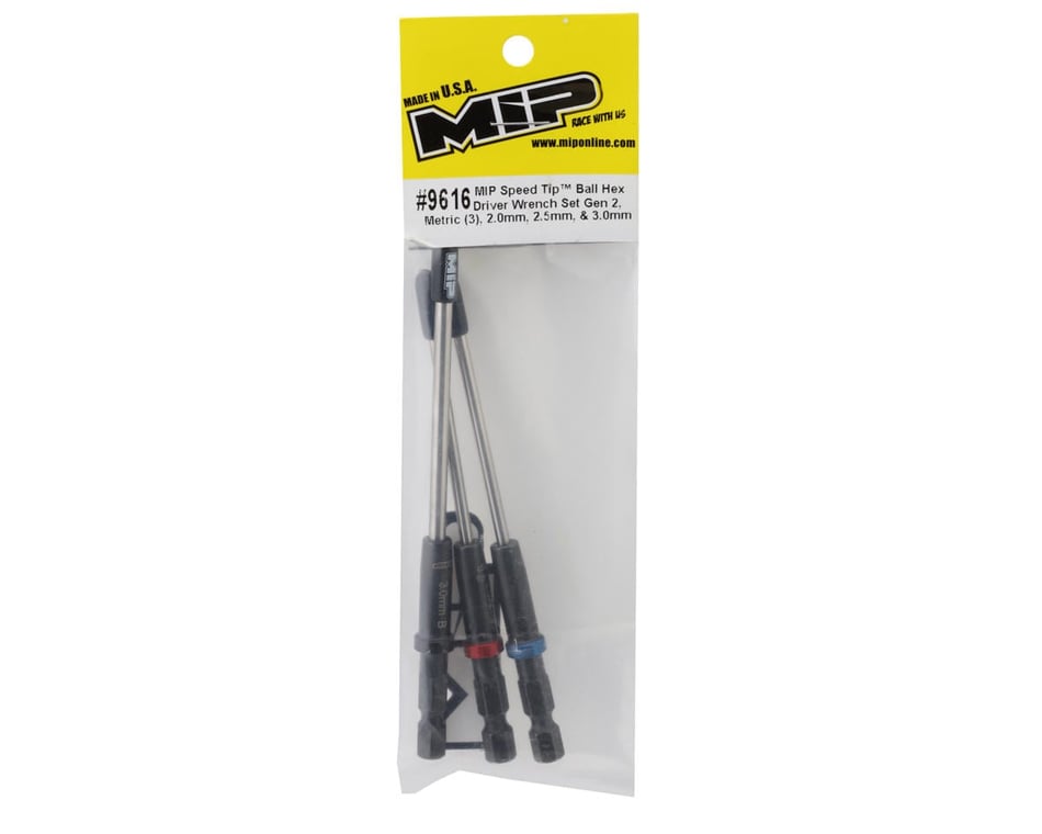 MIP Gen 2 Speed Tip Ball End Hex Wrench Set (2.0, 2.5 & 3.0mm