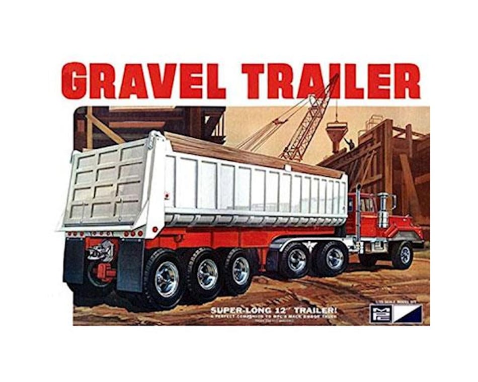 Round 2 MPC 1/25 3 Axle Gravel Trailer Model Kit [MPC823] - HobbyTown