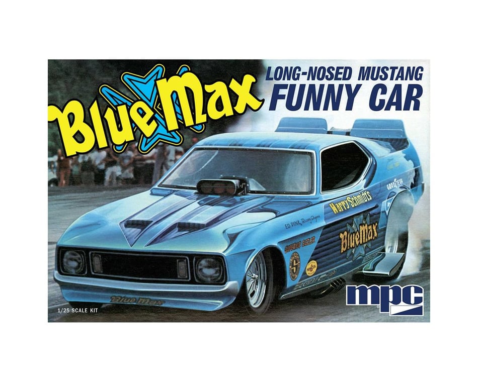 Round 2 MPC 1/25 Blue Max Long Nose Mustang Funny Car [MPC930