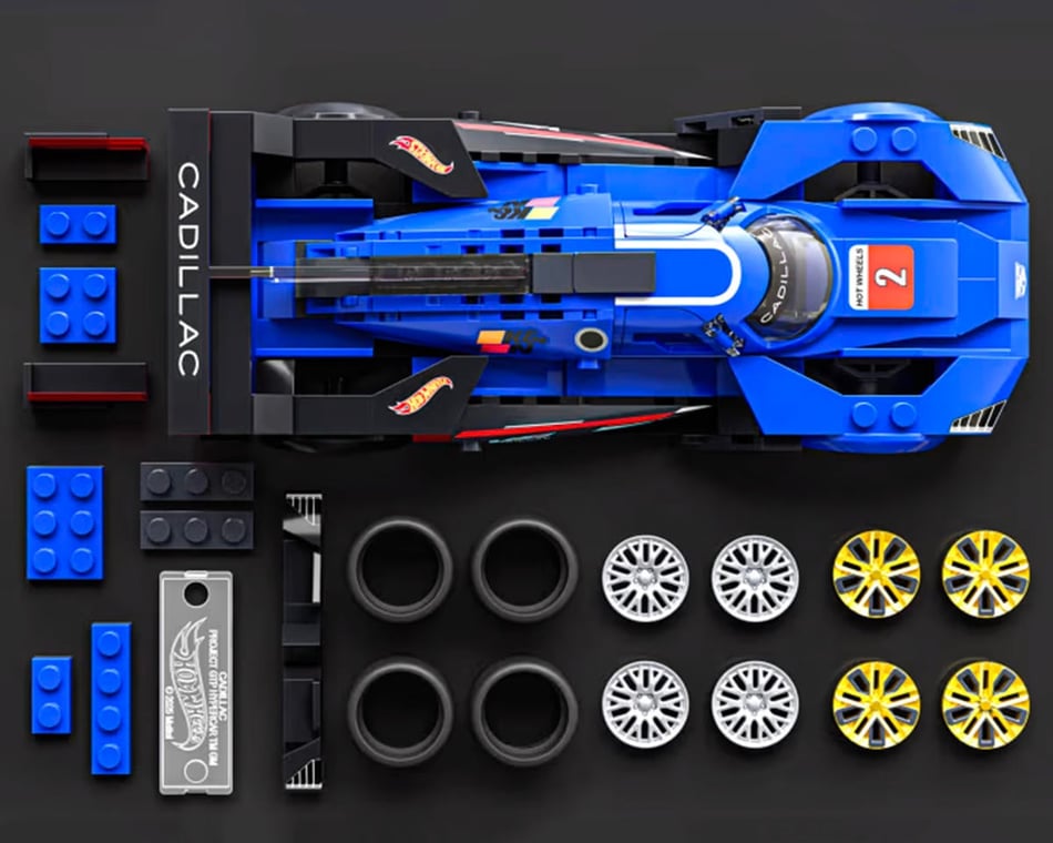 Mattel Brick Shop™ Hot Wheels® Cadillac® Project GTP Hypercar Set