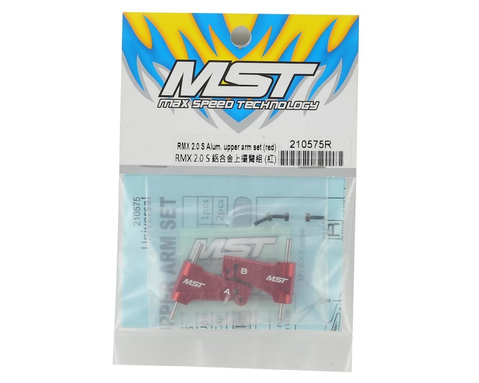 MST RMX 2.0 S Aluminum Upper Arms (Red) (2) [MXS-210575R] - HobbyTown