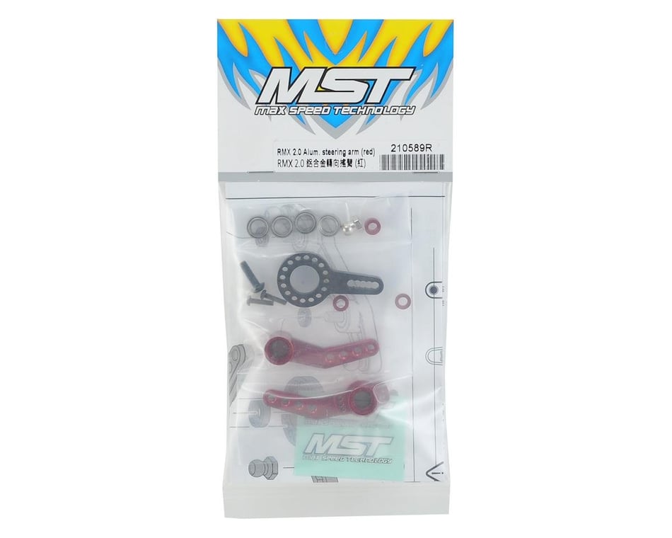 MST RMX 2.0 Aluminum Steering Arm Set (Red)