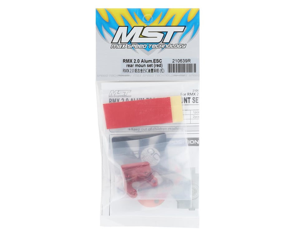 MST RMX 2.0 Alum.ESC rear moun set (red) [MXS-210639R] - HobbyTown