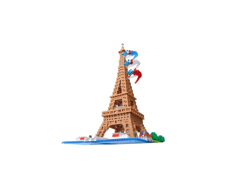 Nanoblock Bandai Torre Eiffel Deluxe - 2500 Pezzi - Kit Costruzione Monumenti Per Ragazzi 12+ - 2