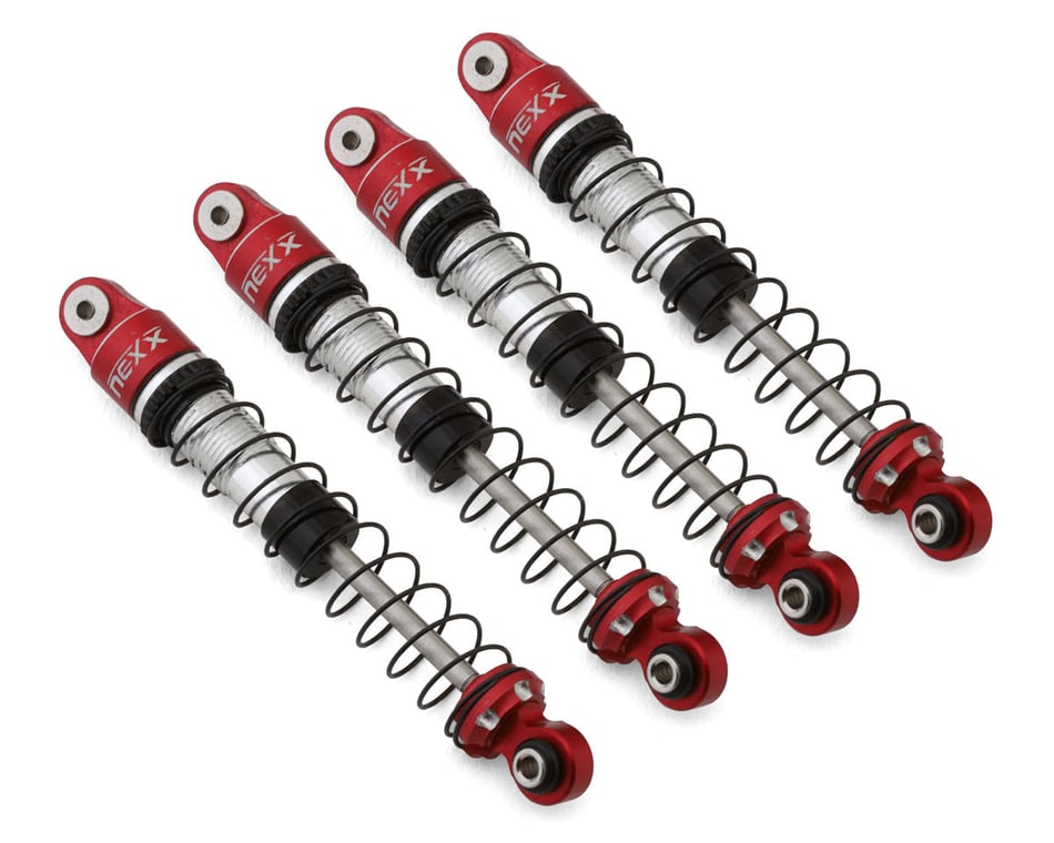 NEXX Racing AX24 52mm Aluminum Oil-Filled Long Travel Shocks (Red