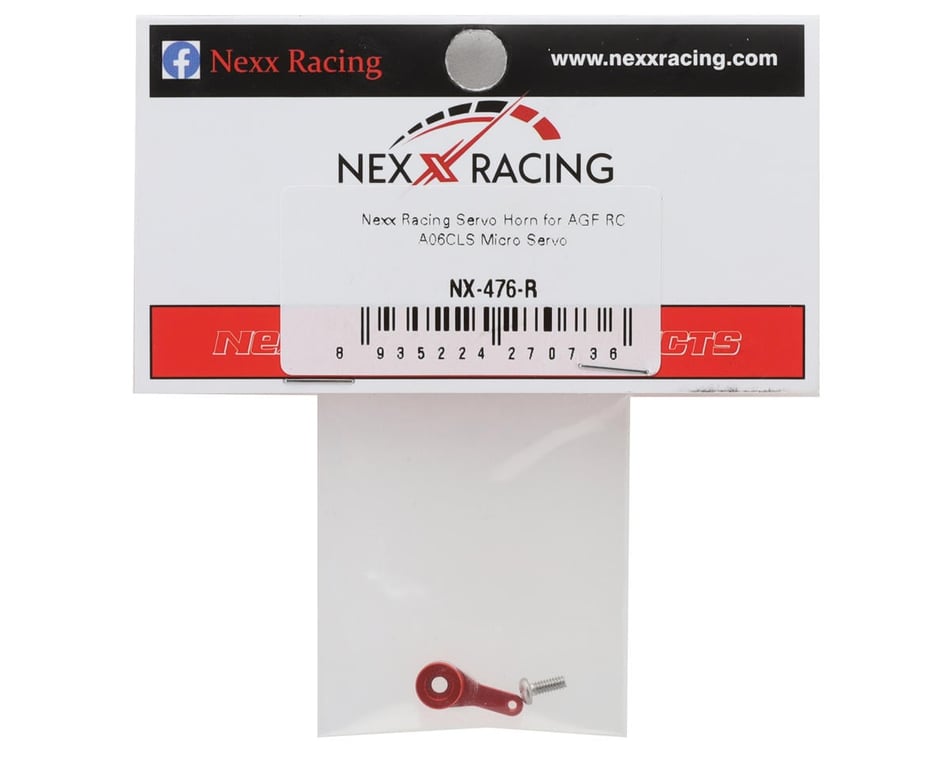 NEXX Racing Losi Micro-B Aluminum Servo Horn (Red) (AGF RC A06CLS