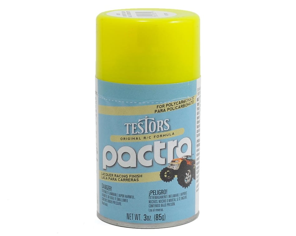 Pactra Fluorescent Yellow RC Lacquer Spray Paint 3oz PAC303408 HobbyTown