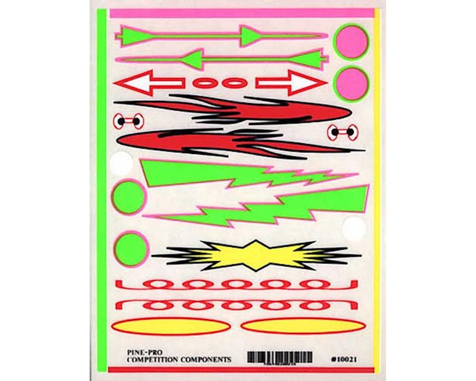 Pine-pro 10021 Flames & Arrows Decal [PPR10021] - HobbyTown