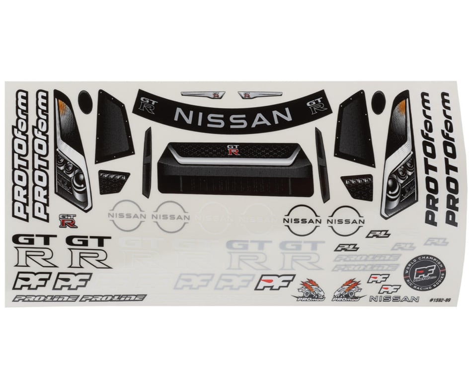 Protoform Nissan GT-R R35 Pro Mod 1/16 Mini Drag Body Set (Clear