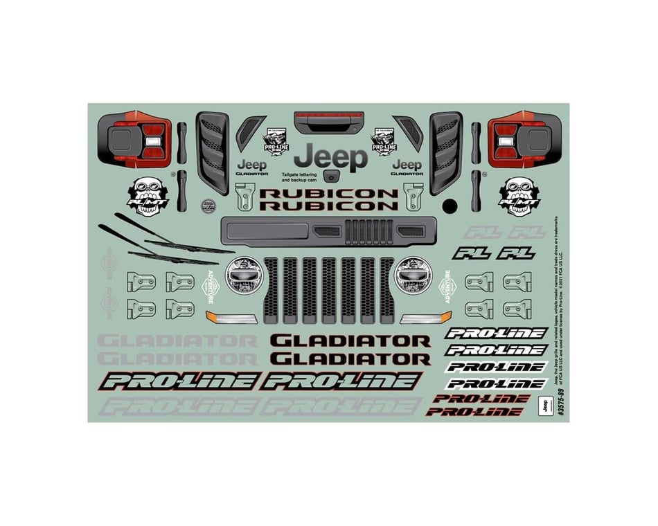 Pro-Line Jeep Gladiator Rubicon 1/10 Truck Body (Clear) [PRO3575