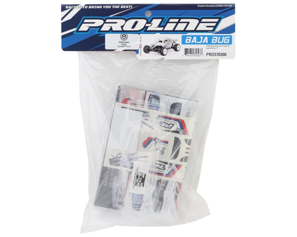 Pro-Line Losi® Micro-T™ 1/28 VW Baja Bug Body (Clear) [PRO3703-00