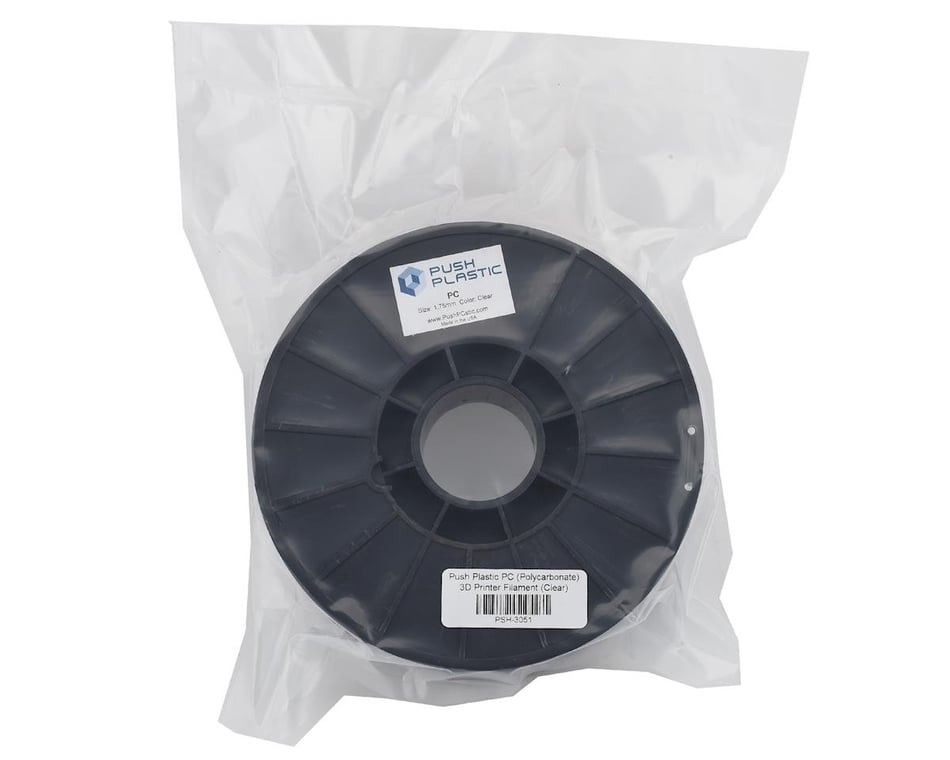 Polycarbonate Push Plastic 1.75mm PC Black .75kg 3D Printer Filament 