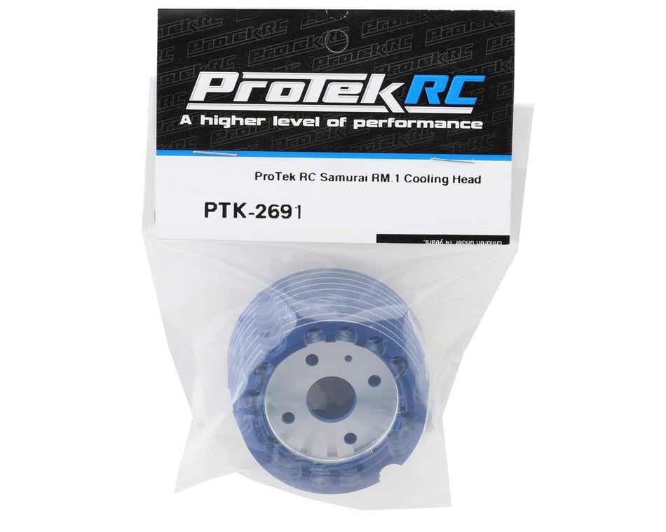 ProTek RC Samurai RM.1 Nitro Engine Cooling Head (Blue) [PTK-2691