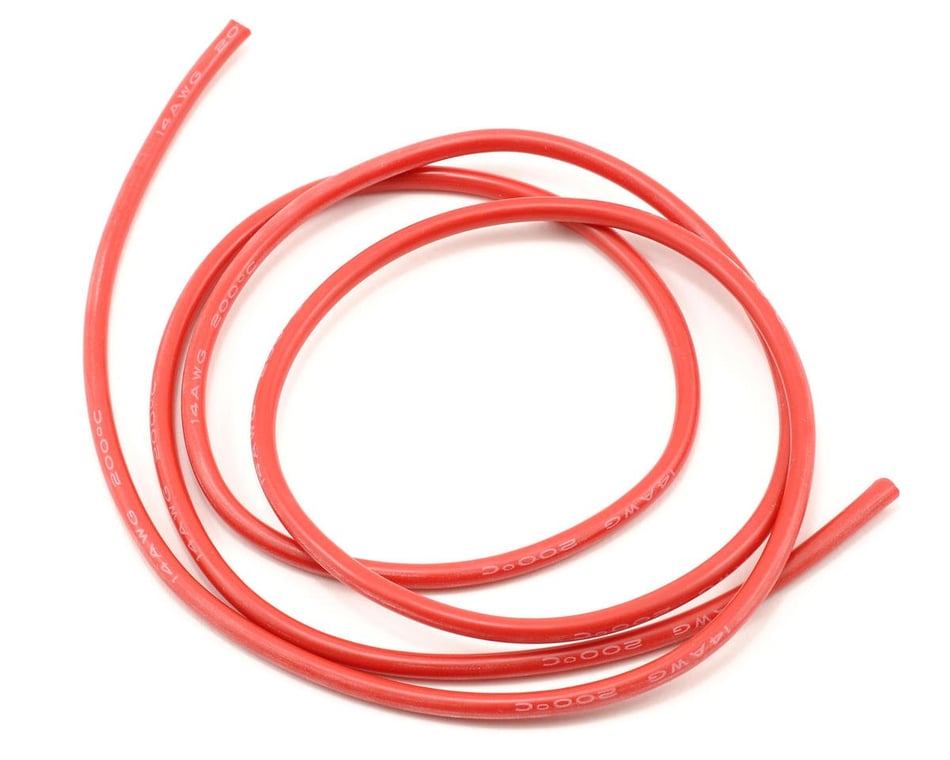 ProTek RC Silicone Hookup Wire (Red) (1 Meter) (14AWG) [PTK-5602