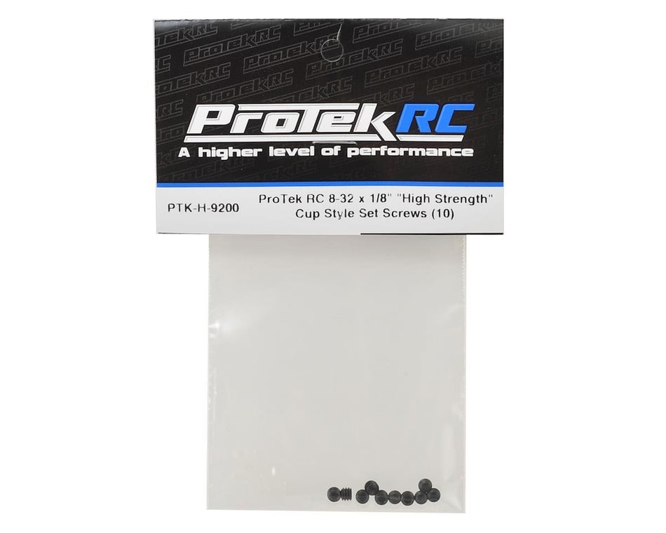 ProTek RC 9200 8-32 x 1/8" "High Strength" Cup Style Set Screws 10 
