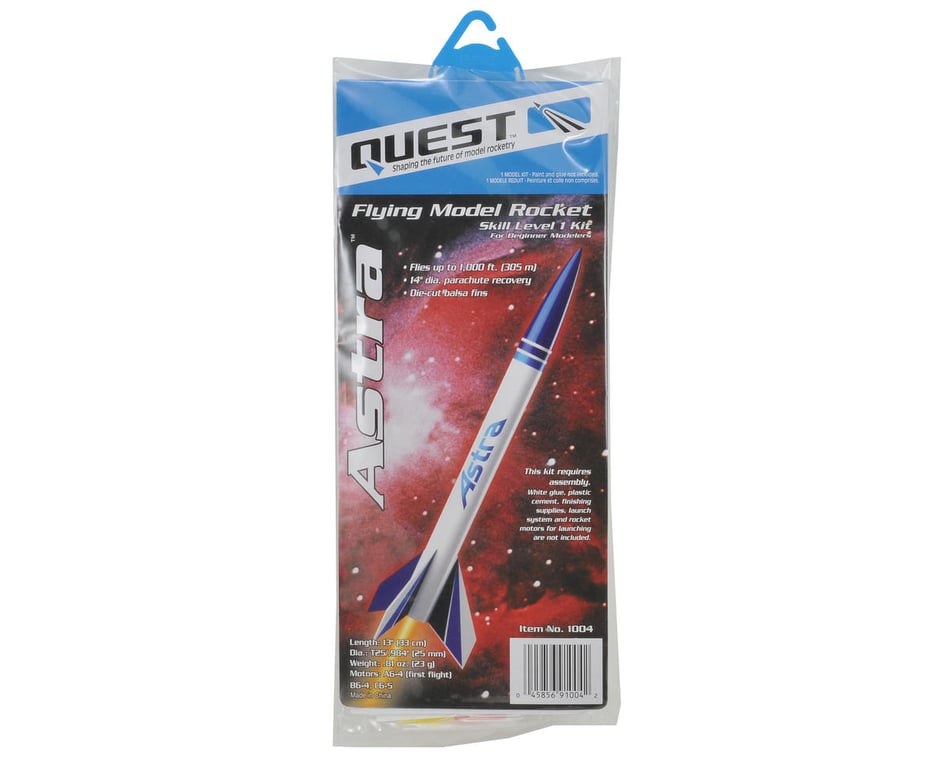 Quest Aerospace Rockets Q1004 Astra I Model Rocket Kit-Skill Level 1 