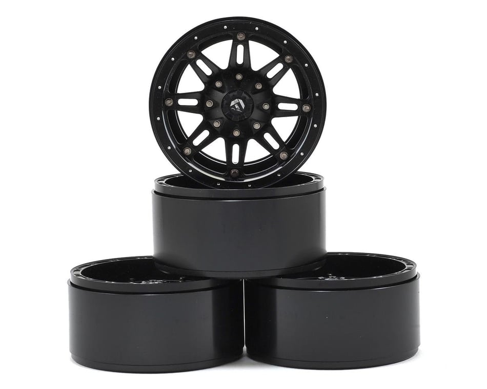 RC4WD Fuel Offroad Hostage 2.2 Aluminum Beadlock Rock Crawler Wheel (4)  (Black)