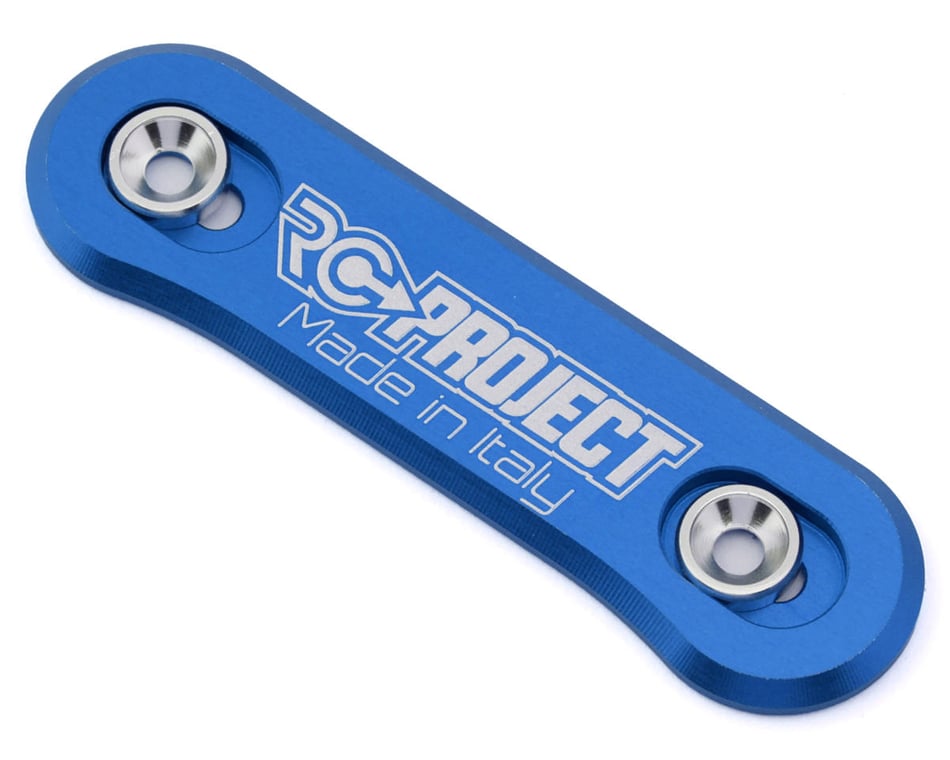 RC Project One Piece Wing Button in Ergal 7075 T6 Blue