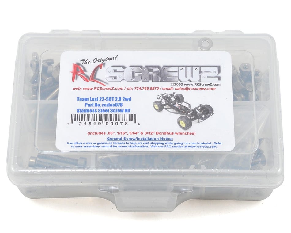 RCScrewZ Losi 8ight-T 2.0 Stainless Steel Screw Kit los048