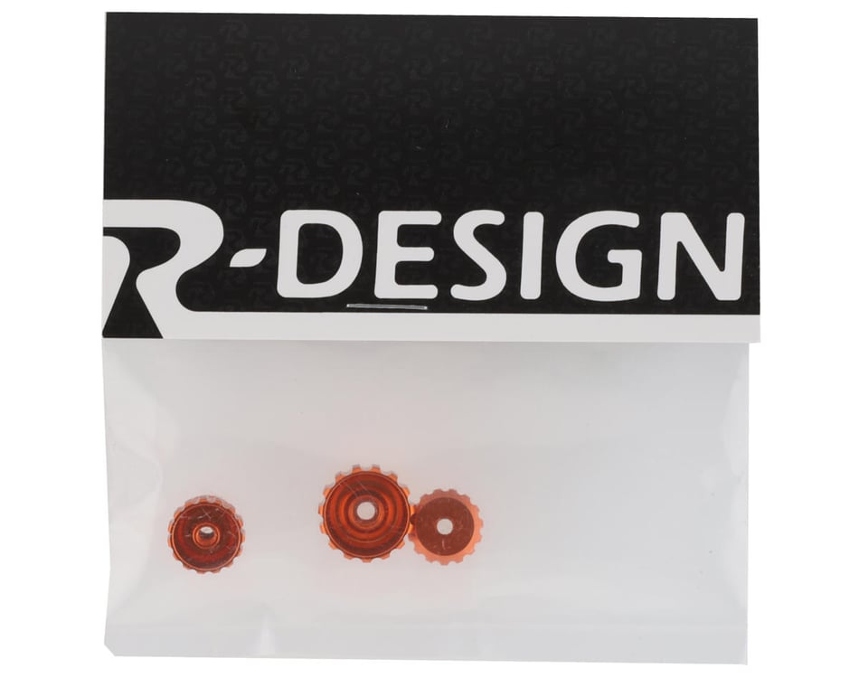 R-Design Sanwa M17 Precision Dial & Handle Nuts (Orange) [RDD7025