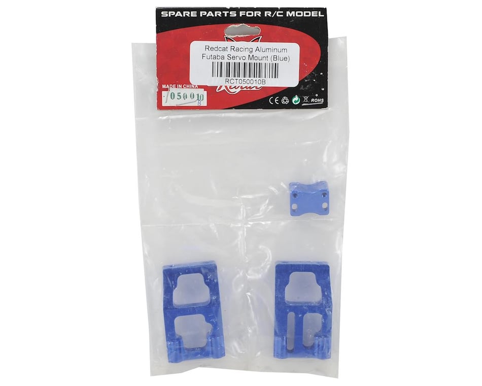 Redcat Aluminum Futaba Servo Mount (Blue) [RER01630] - HobbyTown
