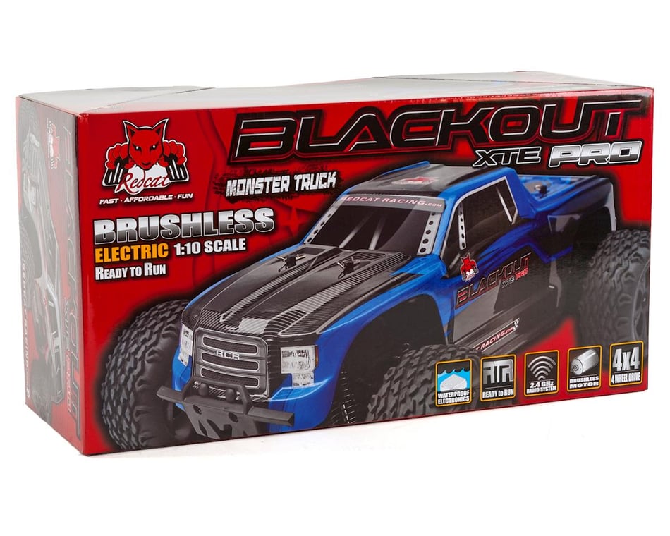 Redcat Blackout XTE PRO Brushless 4x4 1/10 RC Monster Truck RTR