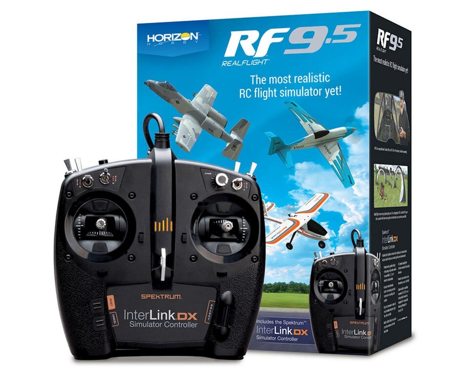 RealFlight 9.5 Flight Simulator w/Spektrum DX Transmitter [RFL1200