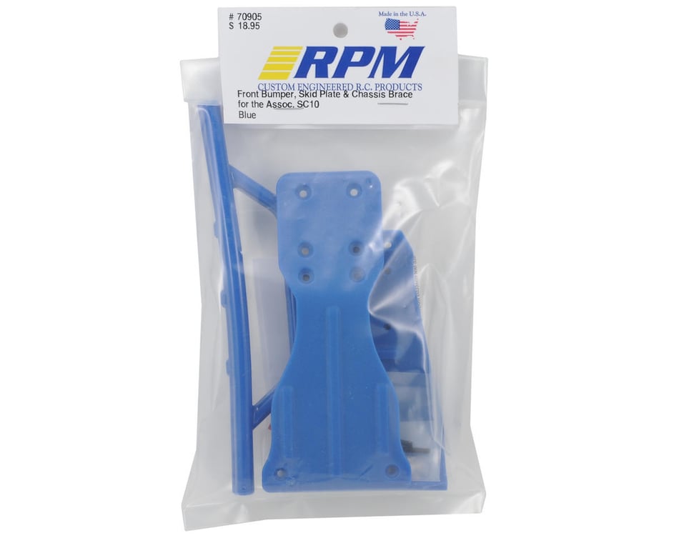 RPM Front Bumper Skid Plate & Chassis Brace Set (SC10) [RPM70905