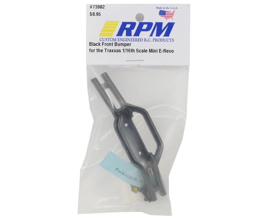 RPM R/C Products Front Bumper Black 1/16 E-Revo RPM73982 