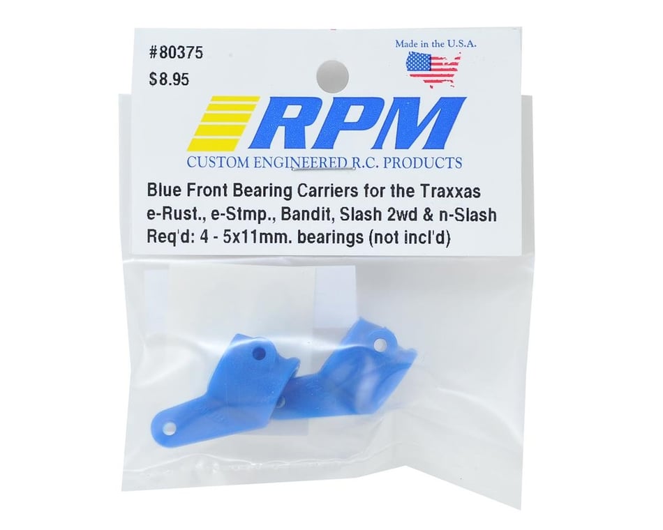Bleu RPM Front Bearing Carriers 2WD/Nitro Slash 80375 