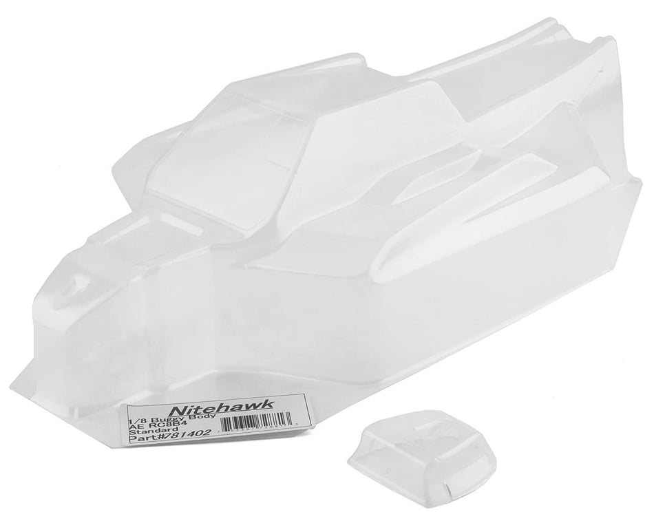 Raw Speed RC Associated RC8B4 Nitehawk 1/8 Buggy Body (Clear
