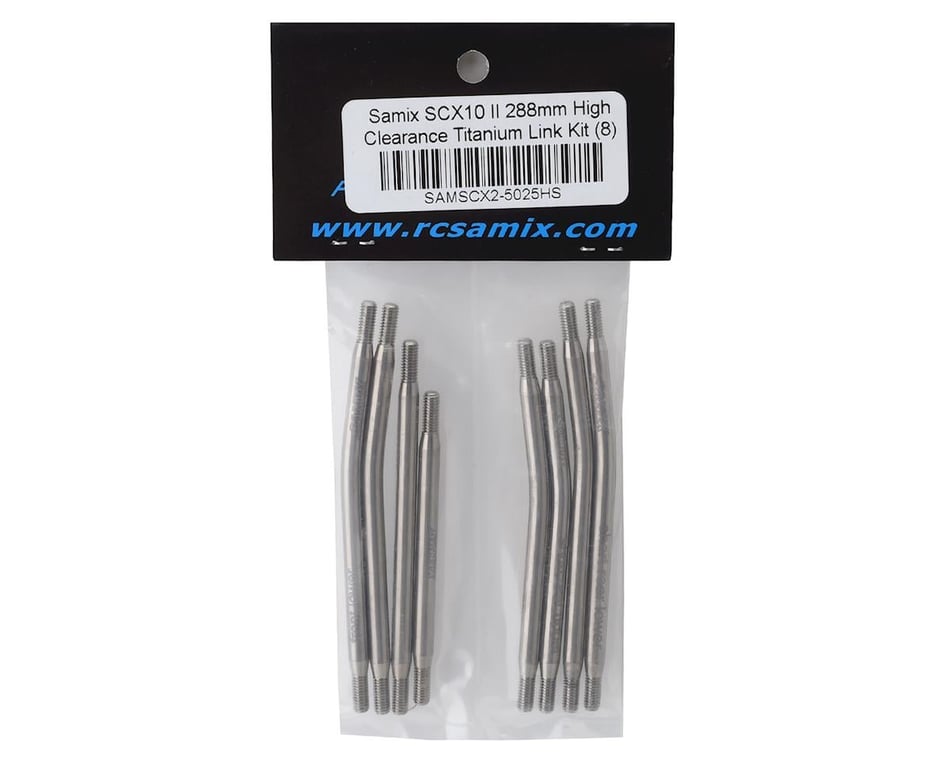 Samix SCX10 II 288mm High Clearance Titanium Suspension Links (8