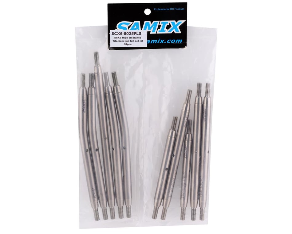 Samix Axial SCX-6 Titanium High Clearance Link Set (10) [SAMSCX6