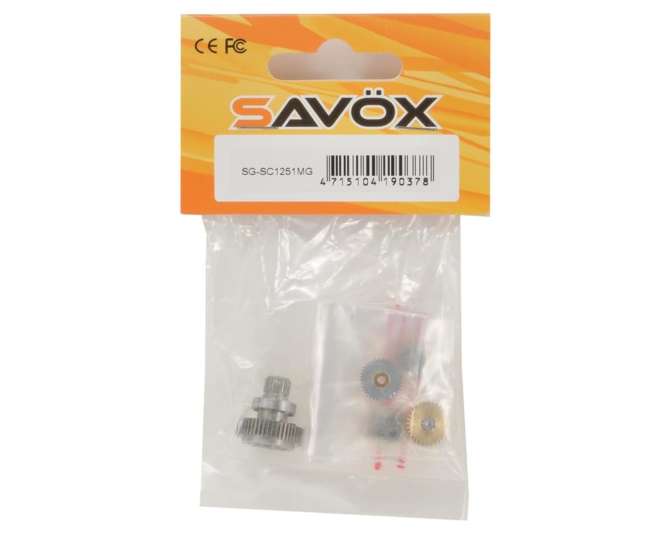 Savox SC1251MG Metal Gear Set w/Bearing [SAV-SG-SC1251MG] - HobbyTown