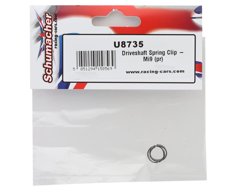 Schumacher Mi9/FT9 Driveshaft Spring Clips (2) [SCHU8735] - HobbyTown