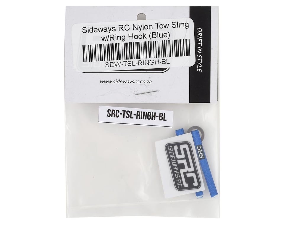 Sideways RC Scale Drift Nylon Tow Sling w/Ring Hook (Blue) (2