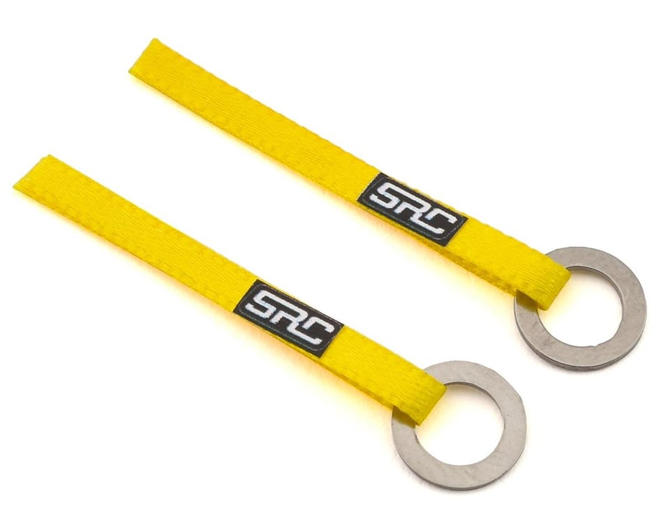 Sideways RC Scale Drift Nylon Tow Sling w/Ring Hook (Yellow) (2