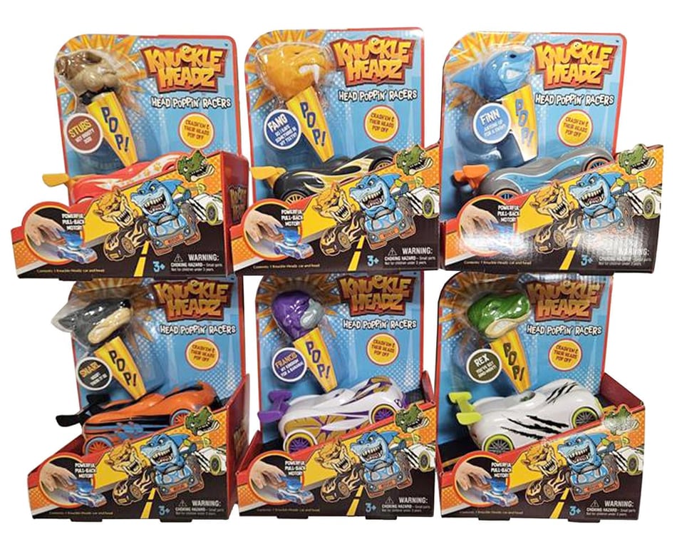 Skulduggery Knuckle-Headz Head Poppin Racer (Model Picked at
