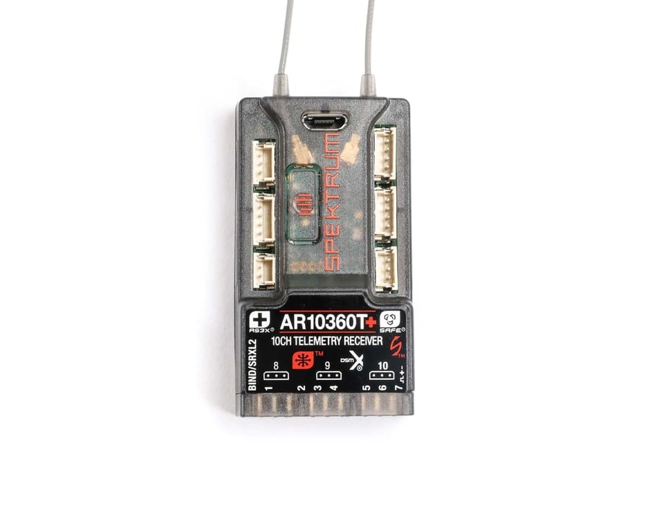 Spektrum RC AR10360T+ 10-Channel DSMX Aircraft Telemetry Receiver