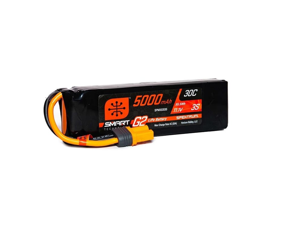 Spektrum RC 3S Smart G2 LiPo 30C Battery Pack w/IC5 Connector