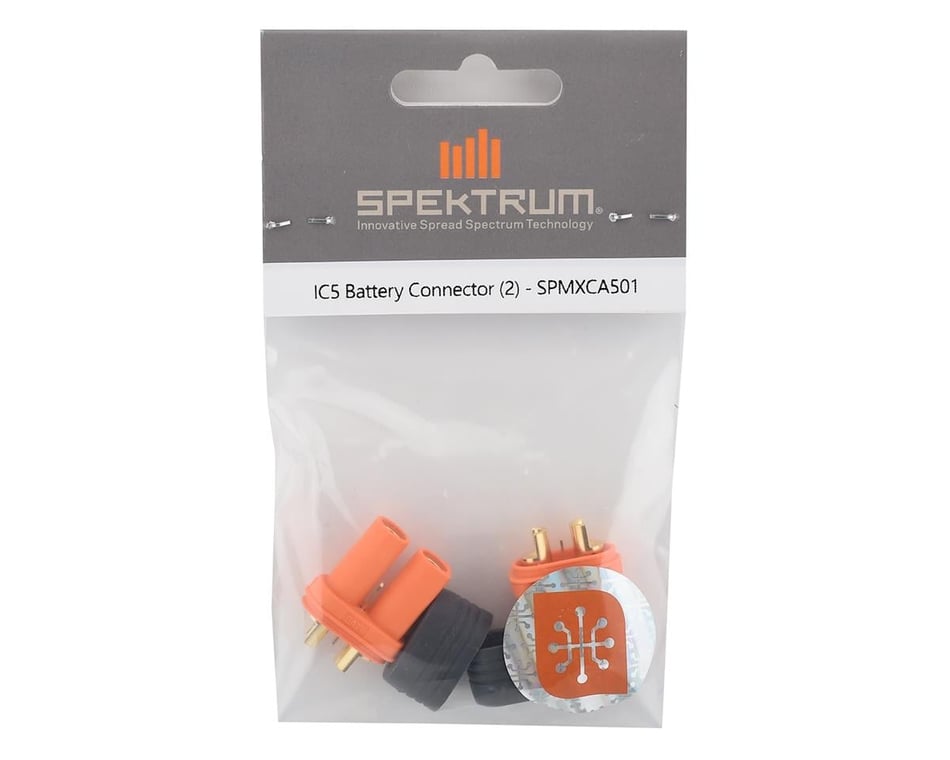 Spektrum RC IC5 Battery Connector (2) (Female) [SPMXCA501] - HobbyTown