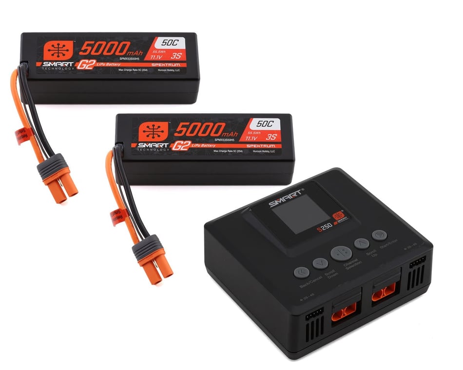 spektrum 2s usb c lipo battery charger 2S PH2.54 JST-XH 3-pin LiPo USB-C 500mAh Charger main image 1