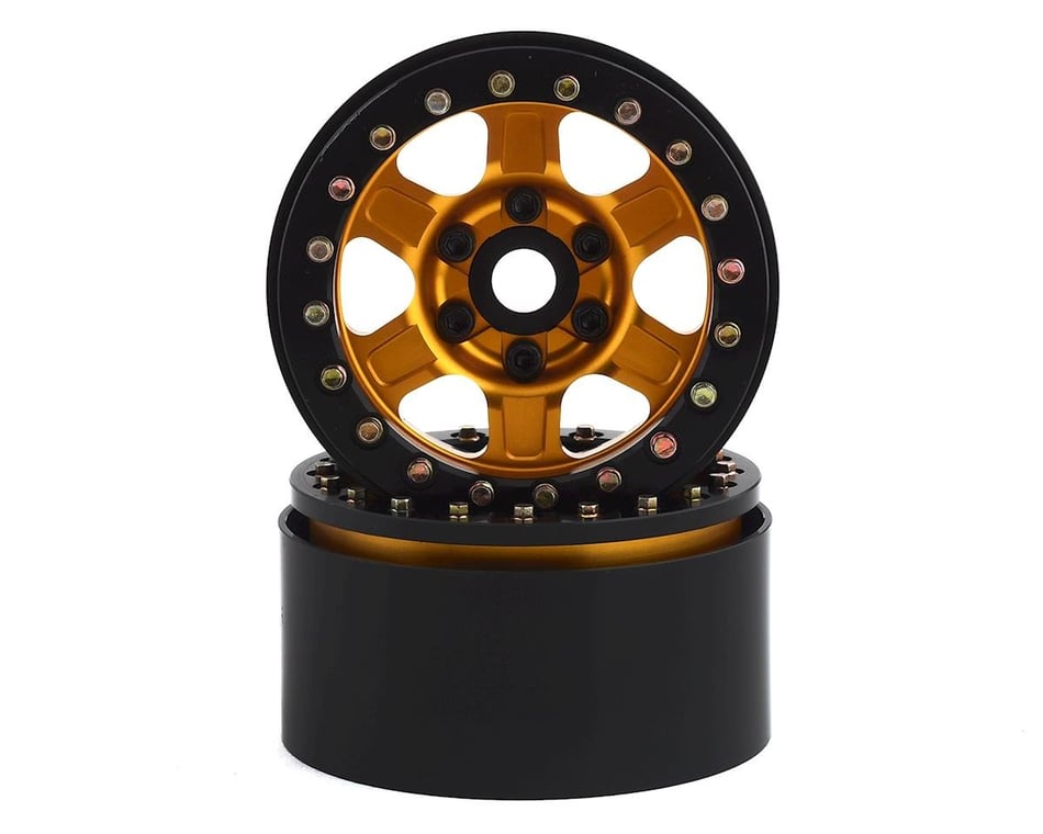 CNC Machined 1.9” Alloy Beadlock Wheels 2 pcs For Traxxas TRX-4 Trail Crawler 