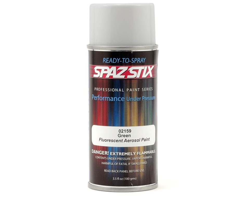Spaz Stix - Green Fluorescent Aerosol Paint, 3.5oz Can