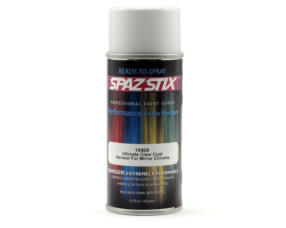 Spaz Stix Ultimate Mirror Chrome Clear Coat Spray Paint (3.5oz) [SZX10909]  - HobbyTown