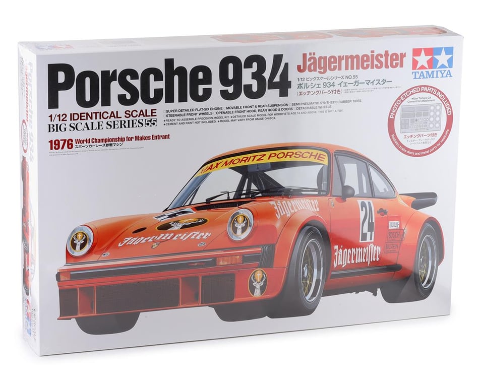 1/12 Porsche934 Jagermeister Tamiya Big Scaler Series Plastic Model Kit 