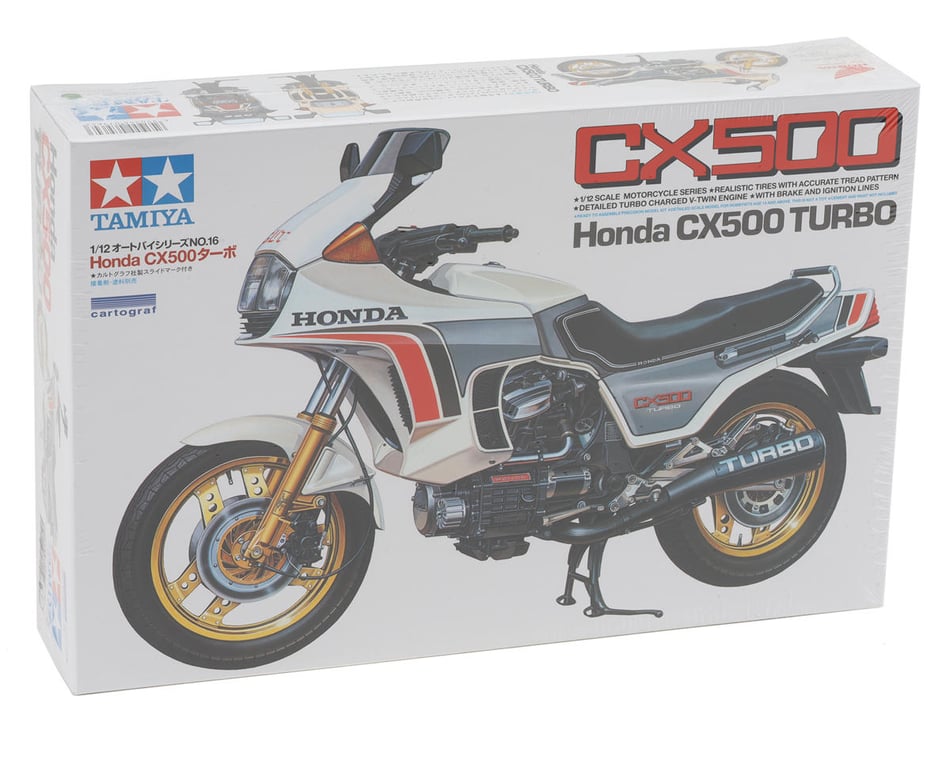 Tamiya 1/12 Honda CX500 Turbo Motorcycle Model Kit [TAM14016