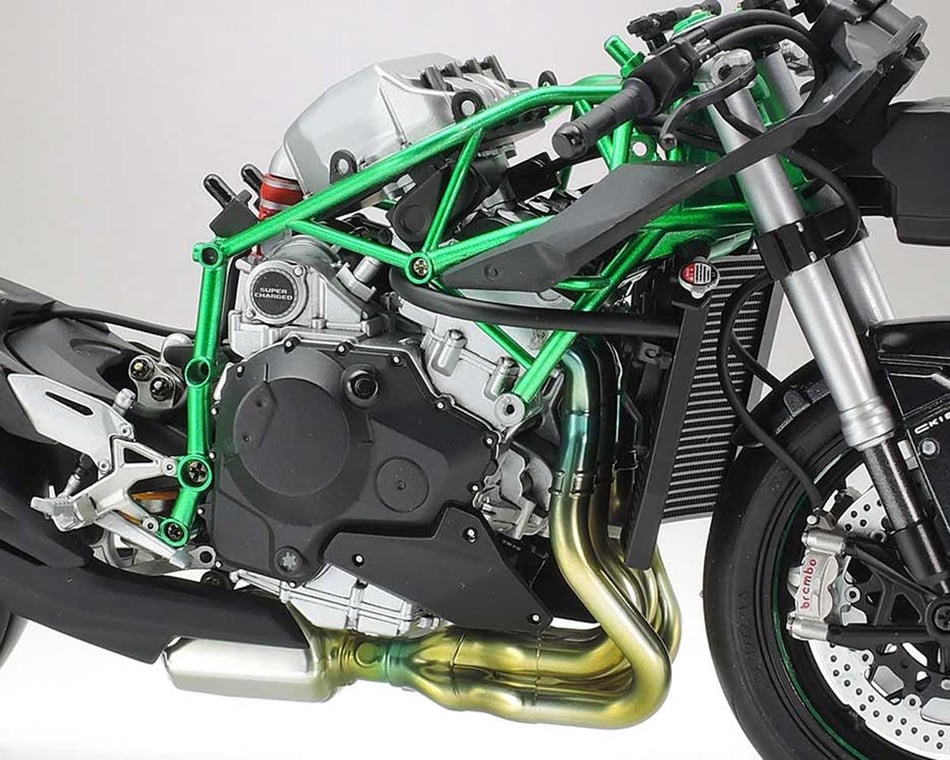 1:12 Kawasaki Ninja H2R Motorcycle Model With Suspension New in box Black 