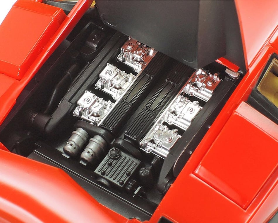 Tamiya Lamborghini Countach LP500S 1/24 Model Kit (Red w/Clear Coat)  [TAM25419] - HobbyTown